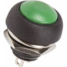 REXANT (36-3053) ВЫКЛЮЧАТЕЛЬ-КНОПКА OFF-(ON) 250V 1А (2С) Б/ФИКС, ЗЕЛЕНАЯ