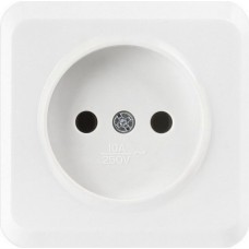 Розетка SMARTBUY (SBE-03w-10-S1-N-c) Юпитер, 1-местная, белый