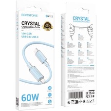 Кабель BOROFONE (6941991116414) BX112aa 3.0A 60W Type-C Type-C 1 m синий
