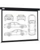 CACTUS Экран Wallscreen CS-PSW-213x213, 213х213 см, 1:1, настенно-потолочный белый