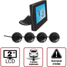 AVS Парктроник PS-524 (4 датчика, цветной LCD-Дисплей)