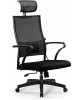 Кресло компьютерное МЕТТА Кресло Sit Air-180 B2-290K (M10.B23.G18.W02), на колесиках, сетка, 1шт. в комплекте черный/черный [z509385244]