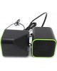 Компьютерная акустика SMARTBUY (SBA-2580) CUTE 6Вт/USB черно-зеленая