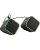 Компьютерная акустика SMARTBUY (SBA-2580) CUTE 6Вт/USB черно-зеленая