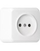 Розетка SMARTBUY (SBE-03w-10-S1-N-c) Юпитер, 1-местная, белый