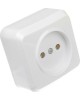 Розетка SMARTBUY (SBE-03w-10-S1-N-c) Юпитер, 1-местная, белый
