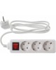 BURO Сетевой удлинитель BU-PS3.1/W 1.5м (3 розетки) белый (пакет ПЭ)