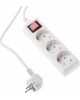 BURO Сетевой удлинитель BU-PS3.1/W 1.5м (3 розетки) белый (пакет ПЭ)