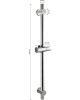 Душевая стойка MAGNUS 9253 Стойка душевая, БЕЗ лейки и шланга, с нажимным фиксатором , из нержавеющей стали марки 304 , цвет ХРОМ .