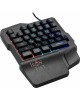 OKLICK Игровой блок Оклик 701G IRON FIST черный USB for gamer LED (подставка для запястий) (1196590)