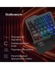 OKLICK Игровой блок Оклик 701G IRON FIST черный USB for gamer LED (подставка для запястий) (1196590)