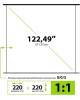 CACTUS Экран 220x220см WallExpert CS-PSWE-220x220-WT 1:1 настенно-потолочный рулонный