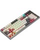 A4TECH Клавиатура Bloody WS98 Pixels Red, USB, Bluetooth/Радиоканал, темно-серый + белый
