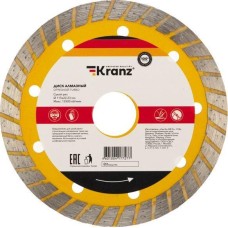 Диск алмазный KRANZ (KR-90-0120) Диск алмазный отрезной Turbo 115x22,2x2,4x10мм