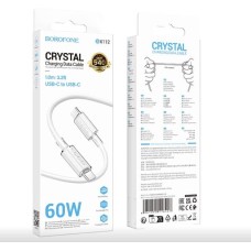 Кабель BOROFONE (6941991116407) BX112aa 3.0A 60W Type-C Type-C 1 m белый