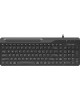 A4TECH Клавиатура Fstyler FK25 черный/серый USB slim