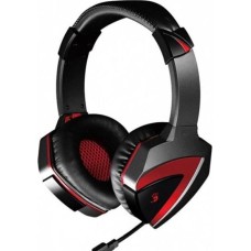 A4TECH Гарнитура игровая Bloody G500, для компьютера, мониторные, проводные, черный / красный [ g500]