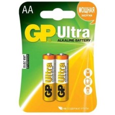 GP AA Батарейка Ultra Alkaline 15AUA21-2CRSBC2, 2 шт