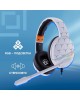 OKLICK Гарнитура игровая HS-L710G, для компьютера, мониторные, проводные, белый / черный [1978693]