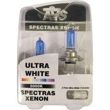 AVS Газонаполненные лампы SPECTRAS Xenon 5000K H7 12V 75W, комплект 2+2 (W5W) шт