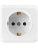 Розетка SMARTBUY (SBE-03w-16-S1-Z) Юпитер, 1-местная, белый