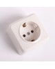 Розетка SMARTBUY (SBE-03w-16-S1-Z) Юпитер, 1-местная, белый