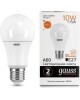 GAUSS Упаковка ламп LED E27, груша, 10Вт, 10 шт. [23210]