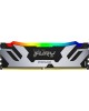 KINGSTON Память DDR5 16GB 6800MHz KF568C36RSA-16 Fury Renegade Silver XMP RGB RTL Gaming PC5-54400 CL36 DIMM 288-pin 1.4В kit с радиатором Ret KINGSTON Память DDR5 16GB 6800MHz KF568C36RSA-16 Fury Renegade Silver XMP RGB RTL Gaming PC5-54400 CL36 DIMM 288-pin 1.4В kit с радиатором Ret
