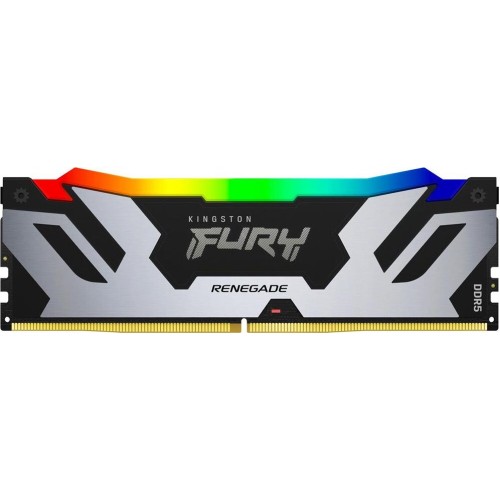 KINGSTON Память DDR5 16GB 6800MHz KF568C36RSA-16 Fury Renegade Silver XMP RGB RTL Gaming PC5-54400 CL36 DIMM 288-pin 1.4В kit с радиатором Ret KINGSTON Память DDR5 16GB 6800MHz KF568C36RSA-16 Fury Renegade Silver XMP RGB RTL Gaming PC5-54400 CL36 DIMM 288-pin 1.4В kit с радиатором Ret