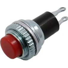 REXANT (36-3331) ВЫКЛЮЧАТЕЛЬ-КНОПКА МЕТАЛЛ (ON)-OFF 220V 2А (2С) O10.2, КРАСНАЯ