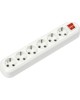 колодка SMARTBUY (SBE-16-6-00-ZS) колодка 4 гнз. 16а/3,5квт, с заземлением