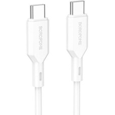 Кабель BOROFONE (6974443384536) BX70 USB 3.0A 60W для Type-C Type-C White 1 м