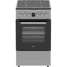 DARINA Плита Электрическая PLS ECI 241 616 1S серебристый/черный стеклокерамика (без крышки)