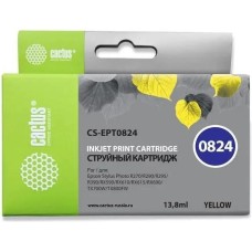 CACTUS Картридж CS-EPT0824, T0824, желтый / CS-EPT0824