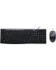 LOGITECH Клавиатура + мышка DESKTOP MK200 BLACK RUS 920-002694