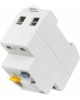 IEK Выключатель дифф.тока УЗО ВД1-63 (MDV10-2-063-030) 63A 30мА AC 2П 230В 2мод белый (упак.:1шт)