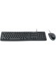 LOGITECH Клавиатура + мышка DESKTOP MK200 BLACK RUS 920-002694