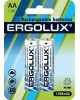 Элементы питания ERGOLUX (12975) AA-1500MAH NI-MH BL-2 (NHAA1500BL2, аккумулятор,1.2В)