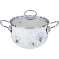 Кастрюля AGNESS 943-057 DANDELION со ст.крышкой 2,8л