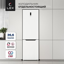 Холодильник LEX Холодильник двухкамерный LKB201WIDMax Total No Frost, белый