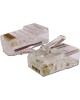 LANMASTER Коннектор (TWT-PL45-8P8C-6) UTP кат.6 RJ45 прозрачный (упак.:100шт)
