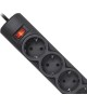 сетевой фильтр DEFENDER (99494) DFS 151 сет.фильтр 6роз - 1,8м - черный