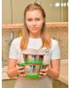 Миска ATTRIBUTE ASS022 Набор мисок с крышками MIX&STORE 2шт 1.5л+2.4л