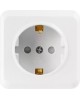 Розетка SMARTBUY (SBE-03w-16-S1-1Z) Юпитер, 1-местная, белый