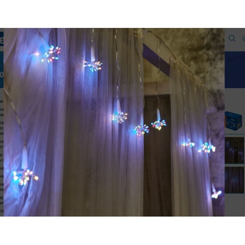 Гирлянда UNIEL (UL-00008565) ULD-S0250-200/STA MULTI IP44 STARBURST Гирлянда UNIEL (UL-00008565) ULD-S0250-200/STA MULTI IP44 STARBURST