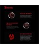 A4TECH Гарнитура игровая Bloody G200S, для компьютера, мониторные, проводные, черный / красный [g200s usb/ black +red]