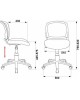 Кресло компьютерное БЮРОКРАТ Кресло CH-296NX темно-серый сиденье серый Neo Grey сетка/ткань крестов. пластик