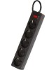 Сетевой фильтр SMARTBUY (SBSP-18-K) - 5 роз х 1,8 м - черный