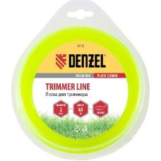 Леска для триммера DENZEL Леска для триммера круглая 2 мм х 63 м, блистер FLEX CORD 96118