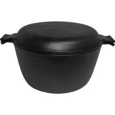Кастрюля MALLONY Кастрюля чугунная с крышкой-сковородкой CC-24/45, объем: кастрюля 4,5 л, крышка 1 л (985009)